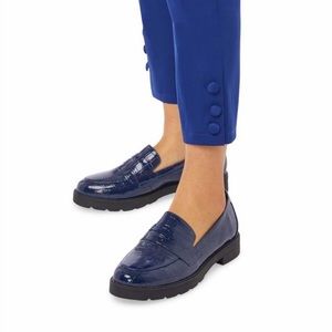 ✨Patent Leather Navy Loafers - NWT 💎💙✨
